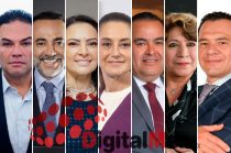 Enrique Vargas, Fernando Flores, Iraí Albarrán, Claudia Sheinbaum, Joel González, Delfina Gómez, Luis Eduardo Gómez