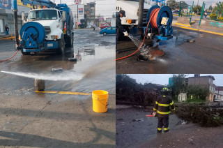 Paseo Tollocan y varias colonias recibieron atención inmediata para garantizar el tránsito seguro, destacó el alcalde Ricardo Moreno.