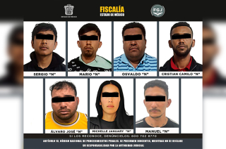 Los detenidos fueron ingresados a los Centros Penitenciarios de Tenango del Valle y Almoloya de Juárez.