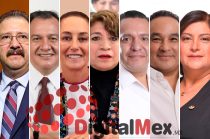 Reginaldo Sandoval, Óscar González, Claudia Sheinbaum, Delfina Gómez, Ricardo Moreno, Erwin Castelán, Sandra Santos