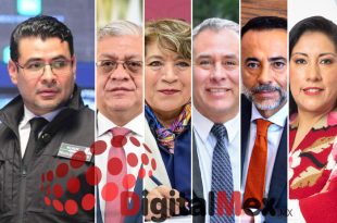 Víctor Cisneros, Cristóbal Castañeda, Delfina Gómez, Mario Vázquez, Fernando Flores, Martha Azucena Camacho