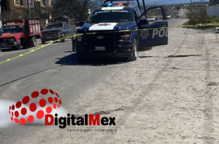El cuerpo del ciclista quedó tendido sobre la avenida del Canal, en Toluca