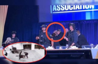 Evacúan a Donald Trump tras detonaciones en la Cena de Corresponsales en Washington Hilton.