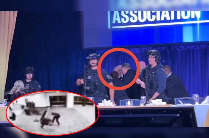 Evacúan a Donald Trump tras detonaciones en la Cena de Corresponsales en Washington Hilton.