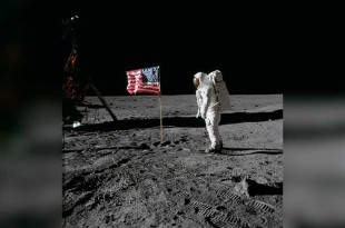 Después de su instalación, la bandera tuvo que enfrentar las extremas condiciones de la Luna