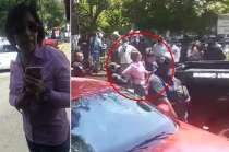 Durante la agresión de la que fueron víctimas, existen videos que tomaron vecinos