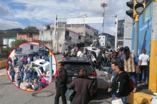 Una de las personas lesionadas fue trasladada a la Cruz Roja Polanco, en la Ciudad de México