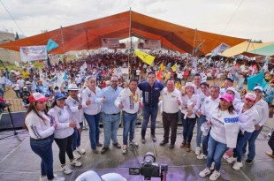 En Jocotitlán, el candidato al Senado tuvo un cálido recibimiento de la ciudadanía 