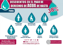 Descuentos en el pago de agua para pensionados, jubilados viudas o viudos, en Edomex