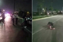 #Video: Atropellan a policías estatales en inmediaciones del Mexibús en Neza