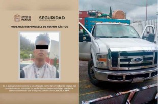 Detención de Erick “N” en Santiago Tianguistenco por homicidio tras tiroteo en carretera La Marquesa-Tenango.