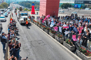 Video: Delfina Gómez da banderazo a rehabilitación del Periférico Norte tras 25 años de abandono