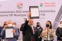 Firma de Convenio de Prestaciones 2022 con el Sindicato Único de Trabajadores del Estado y Municipios (SUTEyM)