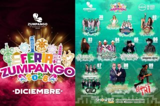 La Feria de Ferias Zumpango 2026 se realizará del 30 de noviembre al 9 de diciembre con artistas como Yuridia, Los Ángeles Azules, Emmanuel y Mijares, Gerardo Ortiz y El Tri.