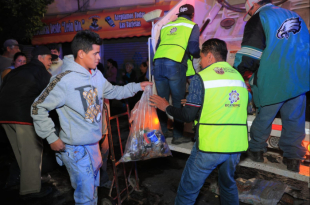 Camiones del programa de recolección nocturna