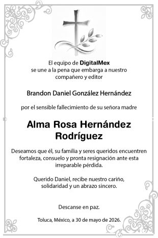 Esquela Alma Rosa Hernández Rodríguez