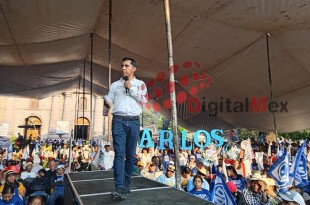 Arropado por más de 3 mil personas en Temascaltepec, Carlos González Berra culmina su campaña con un llamado a la confianza.