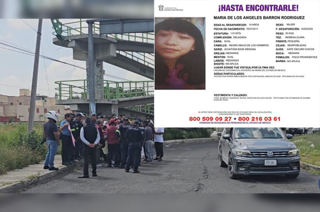 Esta mañana, familiares de la menor no localizada realizaron un bloqueo en avenida Central para exigir pronta actuación de la Fiscalía.