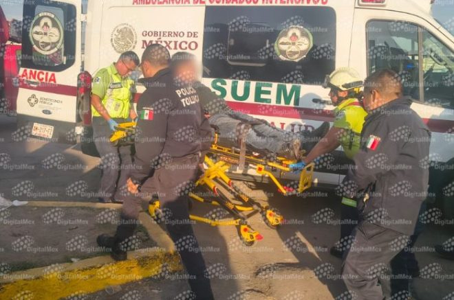 Hombre de 48 años fue trasladado a un hospital tras ser herido por arma de fuego en la Central de Abasto de Toluca.