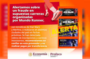 Profeco alerta sobre carreras deportivas sin permisos ni organización confirmada.