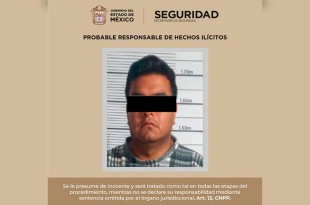 El cuerpo de seguridad detuvo a Pedro “N”, de 36 años.