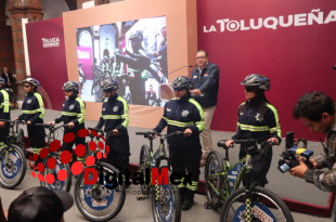 Ricardo Moreno Bastida, presidente municipal de Toluca, anunció la implementación del patrullaje ciclista de proximidad