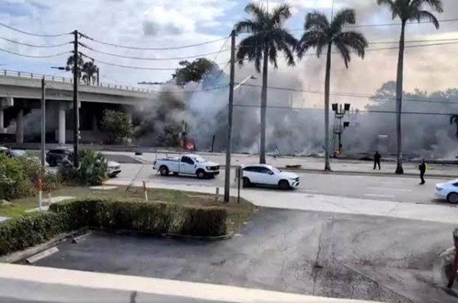 La avioneta dio varias vueltas antes de desplomarse mientras se dirigía hacia su destino final: el Aeropuerto Internacional de Tallahassee.