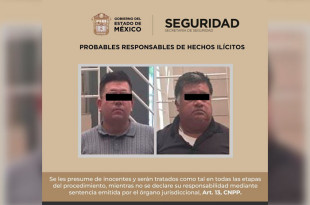 Derivado de los hechos, fueron detenidos Iván “N”, de 37 años, y José “N”, de 53 años, quienes quedaron a disposición del Ministerio Público