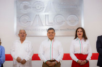 El presidente municipal, David Sánchez Isidoro, inauguró la remodelación del Auditorio Municipal, que ahora lleva el nombre de Auditorio Municipal "Claudio Muñoz Franco"