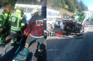 Elementos de Protección Civil laboraron en el rescate de las víctimas tras el accidente