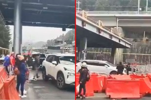Aunque no hay cierres totales, el tránsito en la carretera México-Toluca avanza con lentitud.