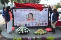 Se colocó en el municipio de Tlalnepantla un memorial a Daniela Mabel