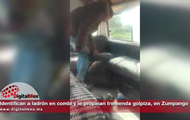 El momento fue captado en video, a bordo de una combi que circulaba a la altura del fraccionamiento Paseos de San Juan.