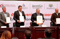 Firma de Convenios de Coordinación para la Erradicación de la Violencia Familiar