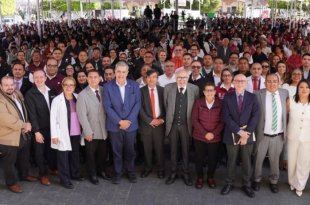 David Kershenobich Stalnikowitz, secretario de Salud federal, durante el arranque de la Campaña Nacional de Vacunación para la Temporada Invernal 2026-2027.