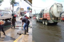  Las autoridades hacen un llamado a los habitantes y visitantes a mantener limpios los desagües, evitar tirar basura en la vía pública