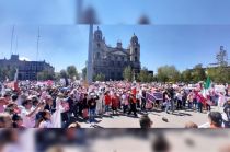 La marcha fue citada como parte de la protesta que se realizó en diversas ciudades del país en Defensa de la Democracia.