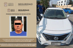Elementos de la SSEM detuvieron al presunto implicado y aseguraron el vehículo tras un operativo derivado del monitoreo del C5