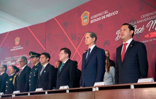 Encabeza el gobernador Alfredo del Mazo ceremonia del CCLII Natalicio de José María Morelos y Pavón