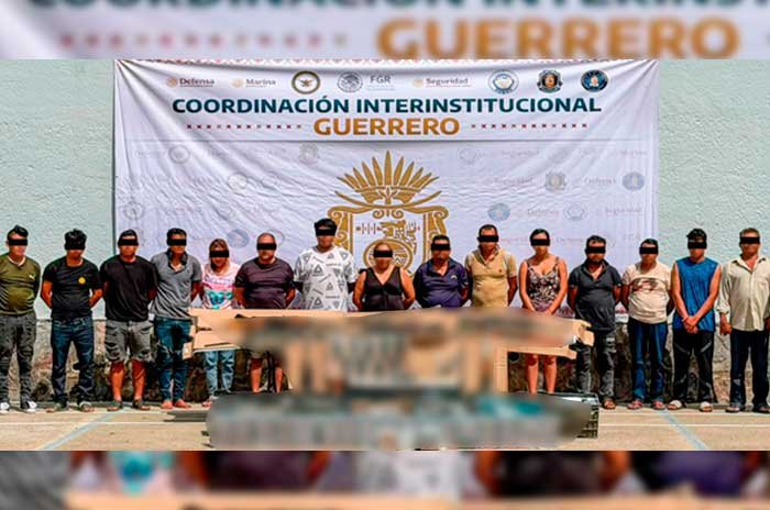 Video: Arrestan a 16 integrantes de "Los Ardillos" tras asesinato de elemento de GN en Guerrero