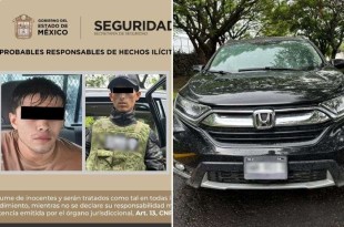 Al momento de su detención, portaban nueve armas largas y un arma corta, todas de uso exclusivo del Ejército