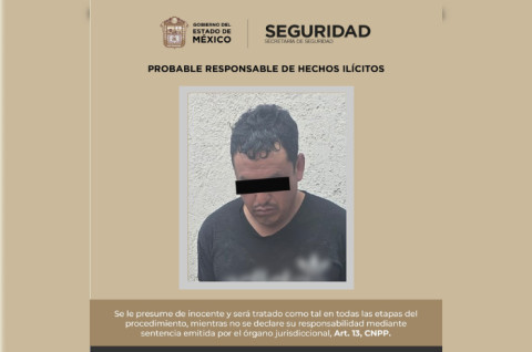 El detenido fue puesto a disposición del Ministerio Público luego de que se le aseguraran varios envoltorios con presunta droga
