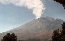 No disminuye actividad del #Popocatépetl