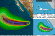 Aunque Narda no ha tocado tierra, su influencia se extiende a varios estados del Pacífico