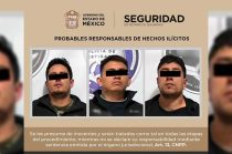 Tres hombres fueron detenidos en la colonia Álvaro Obregón, en San Mateo Atenco