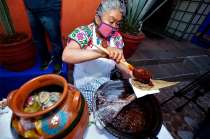 Preparó ante el público deliciosa comida y compartió cada momento con el público