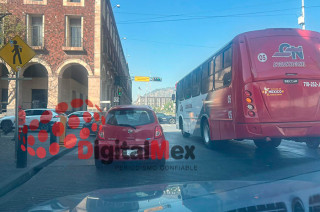 ¡Alerta! Tránsito cerrado en el centro de Toluca