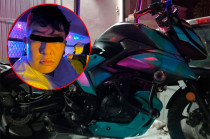Axel “N”, de 22 años, fue detenido en El Jagüey a bordo de una motocicleta robada y presentado ante el MP