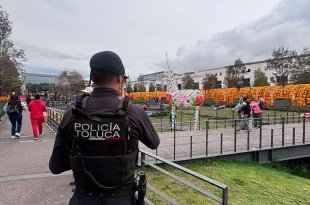 Mil 300 policías, patrullas, motopatrullas y cámaras de videovigilancia forman parte del operativo de seguridad para la Feria y Festival Cultural Alfeñique 2026 en Toluca.