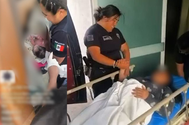La recién nacida y la madre fueron reportadas en buen estado de salud y quedaron bajo atención hospitalaria.